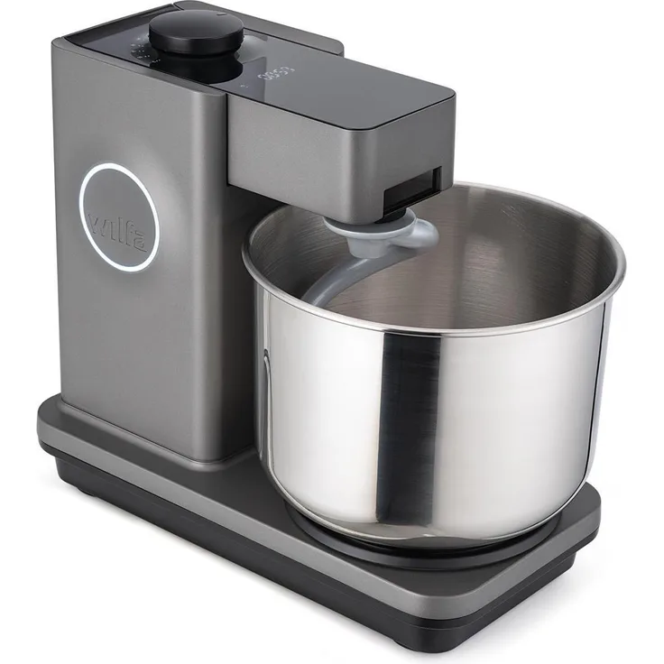 Wilfa Küchenmaschine PROBAKER TIMER KM2GY-T70 grau, leistungsstarke Maschine mit Timer-Funktion und einzigartigem Knet-System