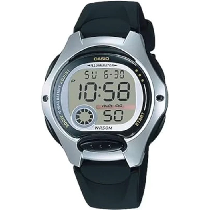 Casio Collection Damen Armbanduhr LW-200-1AVEG, LED Light, Stoppfunktion, Tagesalarm, Kalenderfunktion, zweite Zeitzone – Bild 1
