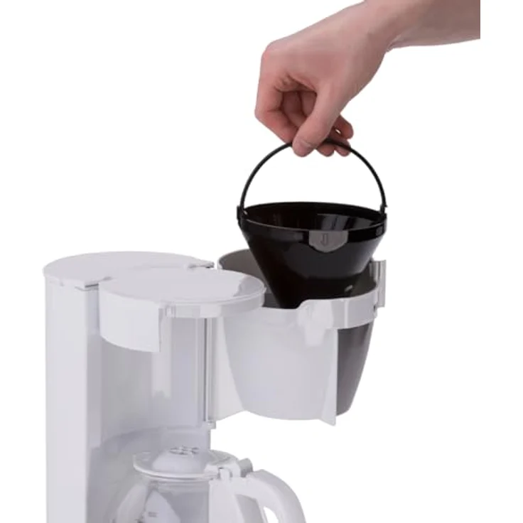 Cloer 5011 Filterkaffee-Automat mit Warmhaltefunktion, 800 W, 10 Tassen, Filtergrösse 1x4, weiß, Kunststoff – Bild 3