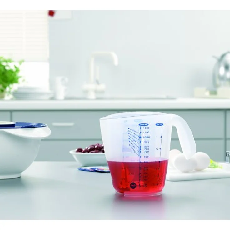 Emsa 504032 Messbecher, 3 Skalen, 1 Liter, Transparent, Superline – Bild 3