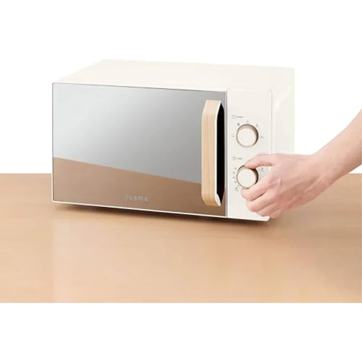 Flama Mikrowelle FLAMA 1831FL, 20 l, 700 W, S/Grill, Glas/Creme – Bild 3