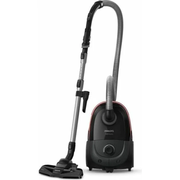 Philips XD5123/10, Bodenstaubsauger mit 900 W und 4 L Staubbeutelvolumen, Schwarz – Bild 1