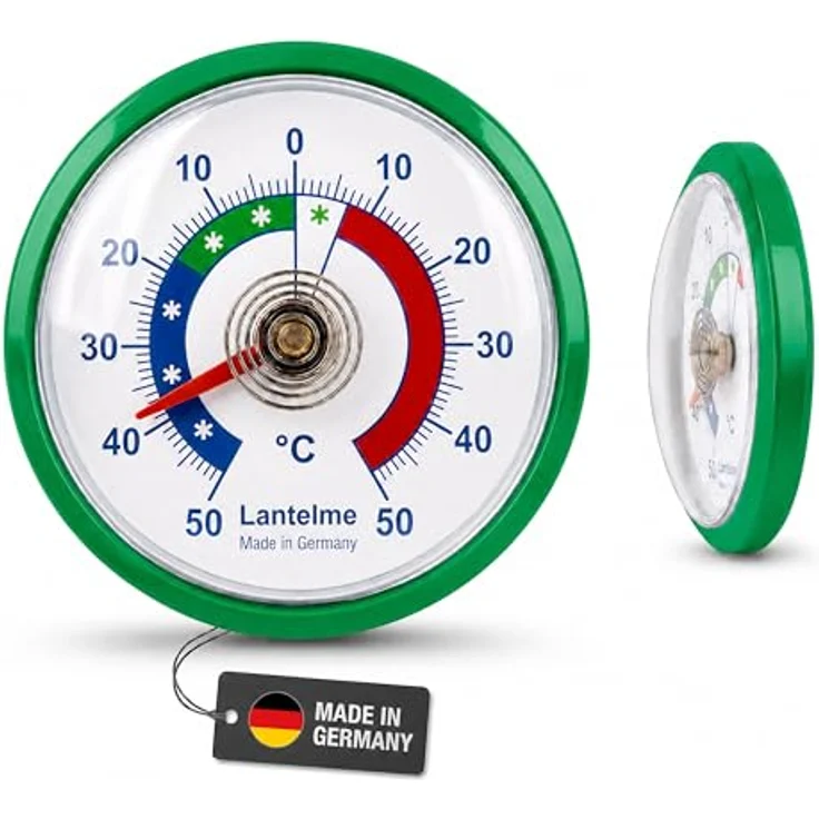 Lantelme Kühlschrankthermometer, 3-tlg. Set, selbstklebend, temperaturgenau -50° bis +50°C, Blau, hochwertige deutsche Herstellung – Bild 7