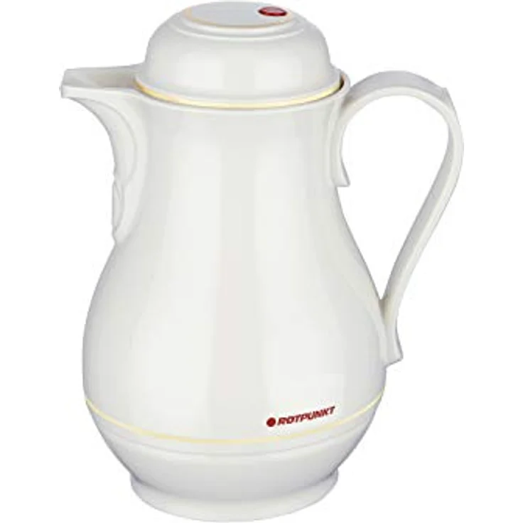 ROTPUNKT Isolierkanne 530 CHRISTA 0,5 l | Zweifunktions-Drehverschluss | BPA Frei- gesundes Trinken | Made in Germany | ivory – Bild 2