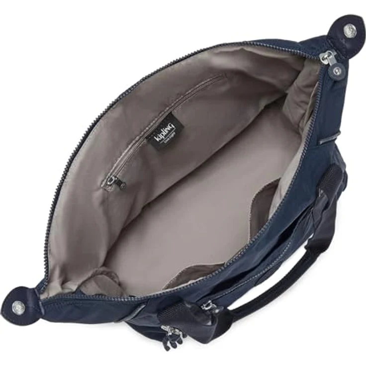 Kipling Basic Art Schultertasche, praktische Umhängetasche mit abnehmbarem Schultergurt und geräumigem Hauptfach, Blau – Bild 6