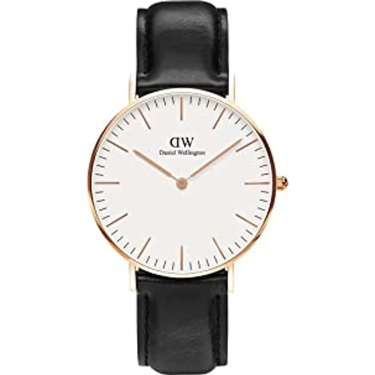 Daniel Wellington Classic Uhr 36mm Double Plated Stainless Steel (316L) Rose Gold, elegant und edel aus veredeltem Edelstahl, 36mm Durchmesser – Bild 1