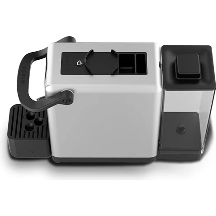 Didiesse Dark Side, Kaffeepadmaschine in Silber mit integriertem Zubehörfach und 1,3 L Wassertank – Bild 6
