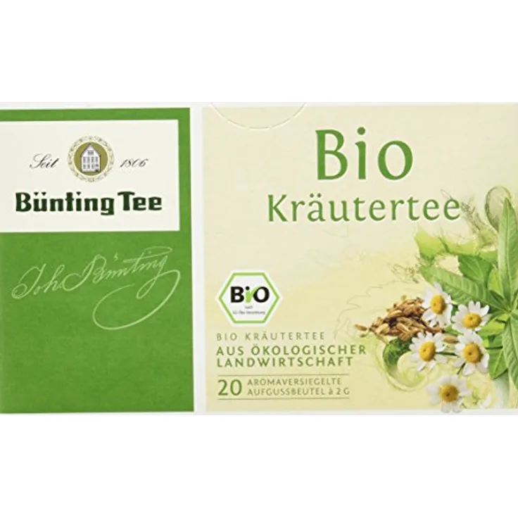 Bünting Tee Bio Kräutertee, 20 Tassenbeutel