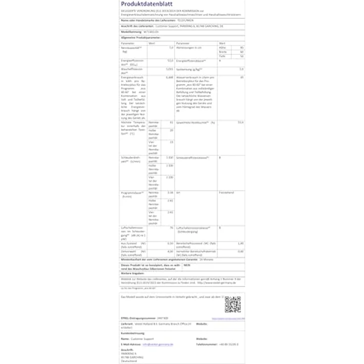 Telefunken W714AS1DI, Waschmaschine 7kg Frontlader mit 1400 U/Min, Inverter Motor, AquaStop, Schontrommel, dark inox – Bild 17