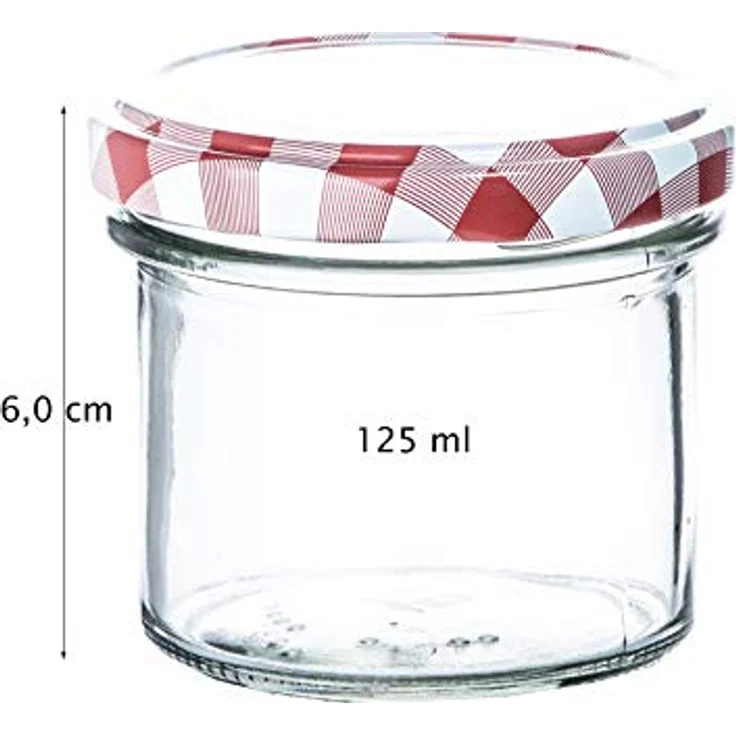25er Set Marmeladenglas 125 ml Sturzglas Einmachglas Einweckglas To 66 – Bild 3