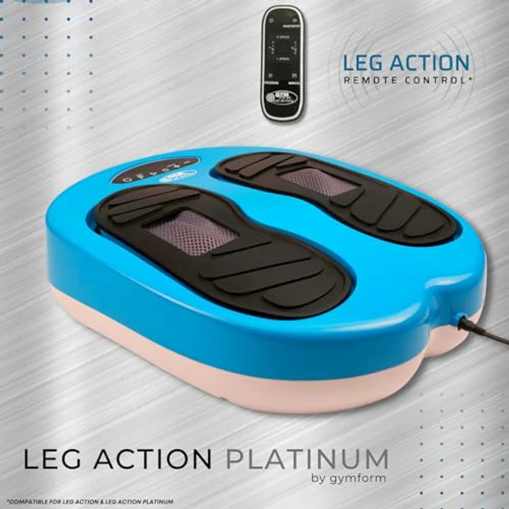 GYMFORM fußmassagegerät Leg Action (Platinum), fussmassagegerät elektrisch, fussmassagegerät durchblutung mit 10 Programmen, Wellness für die Füße, Entspannend für den Körper – Bild 5