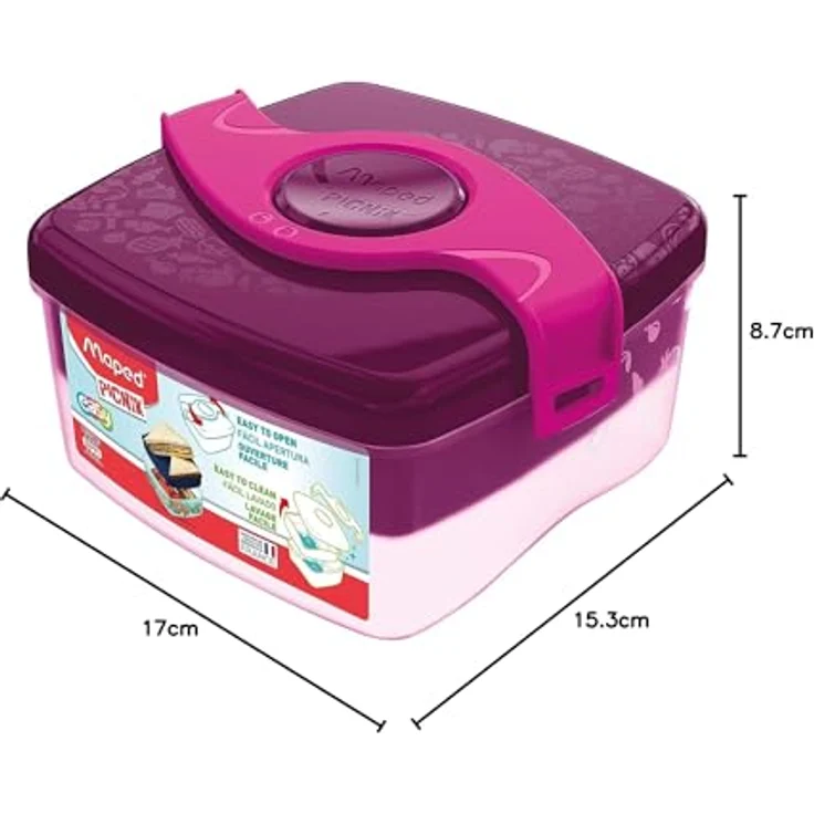 Maped PICNIK - Lunch-Box, Brot-Dose, Frühstücks-Dose ORIGINS KIDS - pink – Bild 15
