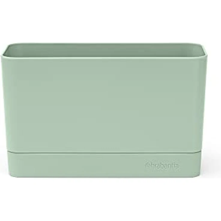 Brabantia - Sinkside Spül-Organizer - Küchenzubehör - Spülmaschinenfest - Rutschfester Boden - Abnehmbare Tropfschale - Hält Ihre Spülbürste, Seife & Tücher - Jade Green - 19 x 8,5 x 11,5 cm – Bild 1