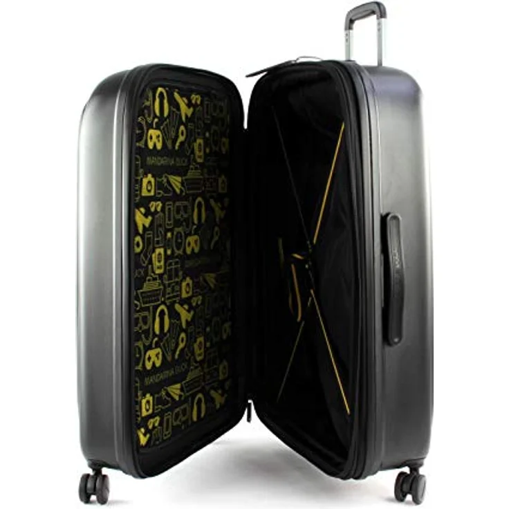 Mandarina Duck, Koffer, Logoduck+ 4-Rollen-Trolley 75 cm, Schwarz, (103 l, L) – Bild 5