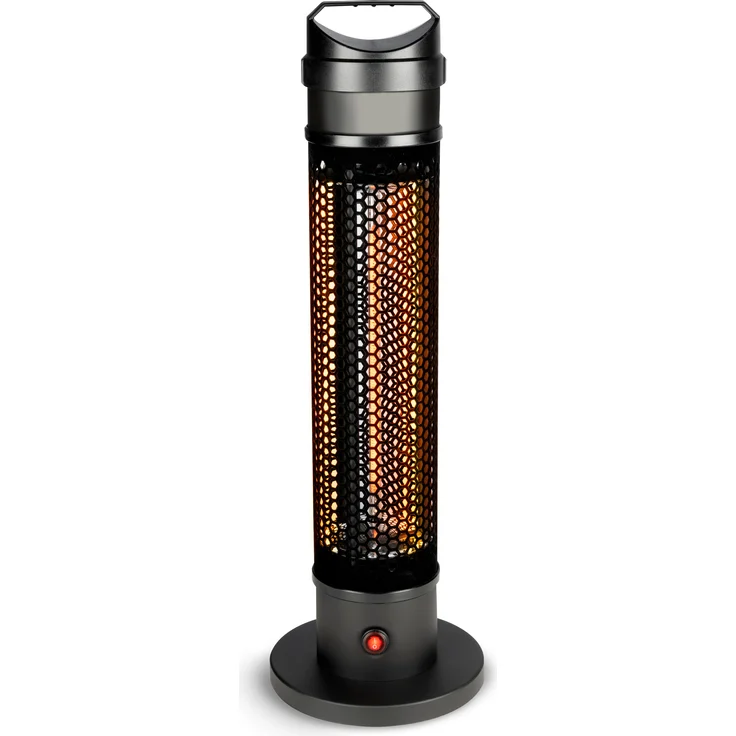 alpina Infrarotheizung TBH800 - Infrarot Heizstrahler 800W - IP44 - Schwarz