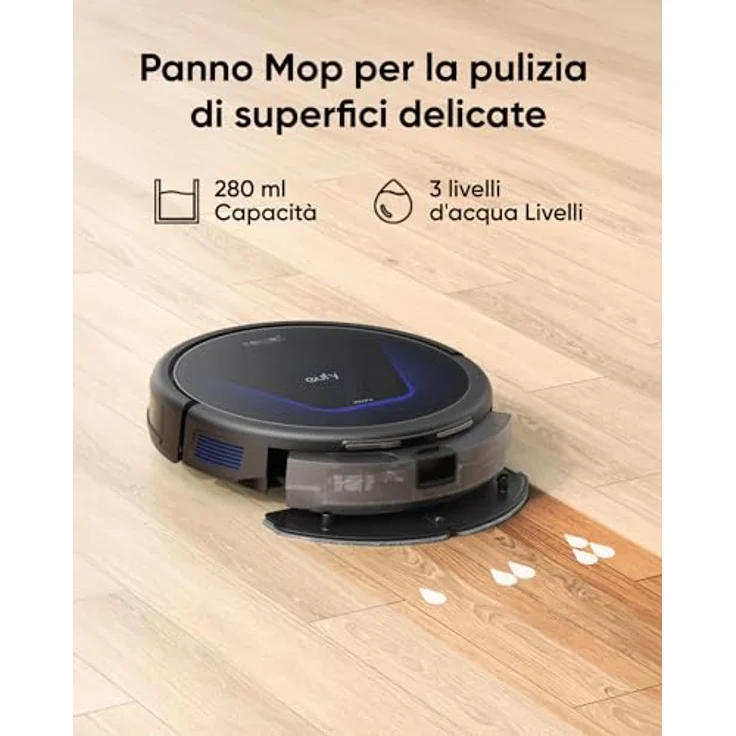 eufy G50 Hybride Robotstofzuiger, 4.000 Pa Saugkraft, Dynamische Navigation, Dweilen en Stofzuigen in één Gerät, Geschikt voor Huisdierharen – Bild 5
