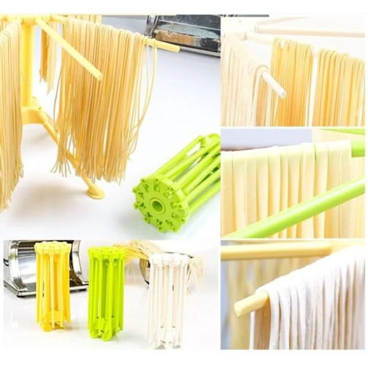 Penelife Nudeltrockner mit 10 ausziehbaren Armen – Faltbarer Pastaständer für bis zu 2 kg Nudeln, weiß – Bild 9