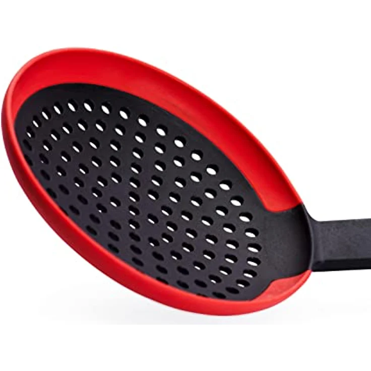Cook !t, Skim-!t, Schaumlöffel mit Silikon eingefasstem Easy-Griff, 11 cm breit, 32 cm lang – Bild 3