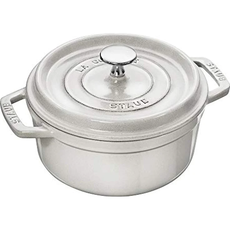 STAUB La Cocotte Round 40501-409 Pico Cocotte Round Campagne 7,1 Zoll (18 cm) Induktionskompatibler emaillierter Topf – Bild 1