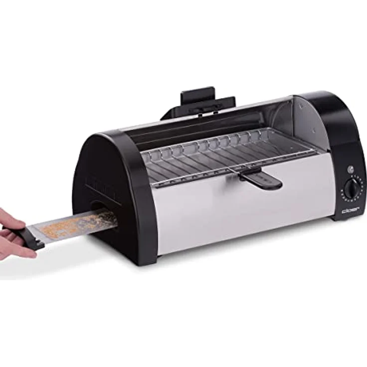 Cloer 3080 Brötchenbäcker zum Aufbacken von Brötchen, Kuchen oder Hefeteilchen 570 W, mattiertes Edelstahlgehäuse – Bild 5