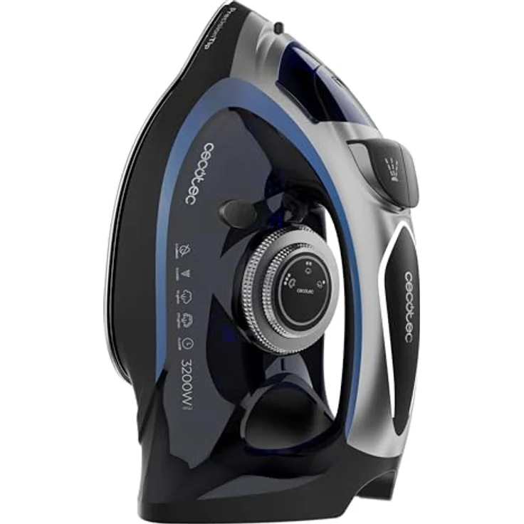 Cecotec IronHero 3200 Vital, Trocken- & Dampfbügeleisen mit Antihaft-Platte, 270 g/min, manuell, Blau/Schwarz/Grau – Bild 2