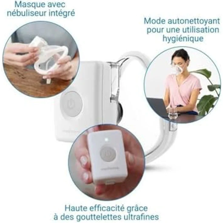 Medisana Inhalationsgerät IN 705, Vibrating-Mesh-Technologie, für Erwachsene und Kinder, inkl. auskochbarer Maske – Bild 3