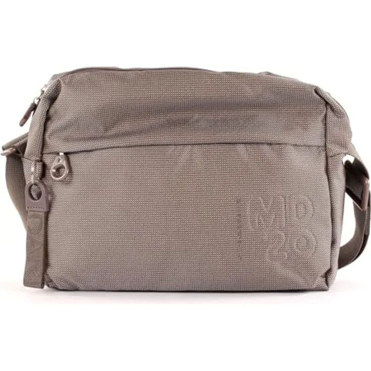 Mandarina Duck Bodybag MD20 Crossover Bag, leichte Umhängetasche mit 3 Innenfächern, Braun