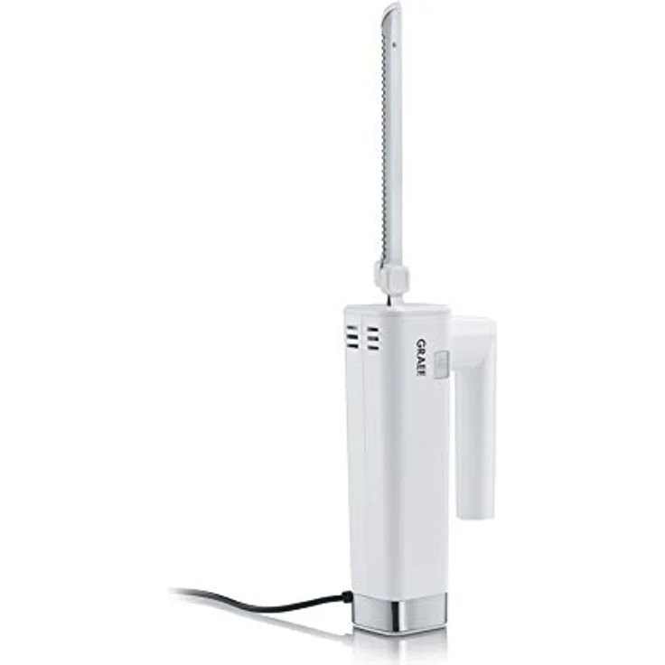 Graef EK501EU Elektromesser, 150W, Edelstahlklinge, mit 2 Messern, weiß – Bild 3