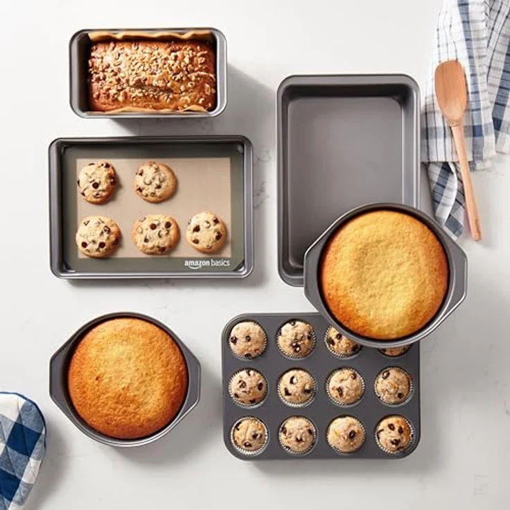 AmazonBasics Backformen-Set, antihaftbeschichtet, 6-teilig – Bild 5