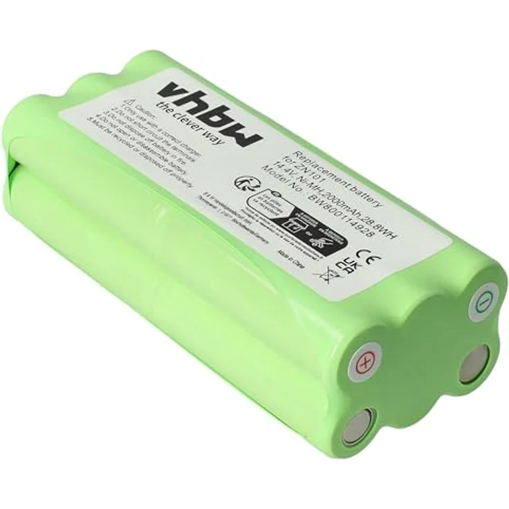 vhbw Akku Ersatz für Dirt Devil R1-L051B, 0607004, 0610014, 0606004, 0611004, 14,4 V, 2000 mAh NiMH, Grün – Bild 8
