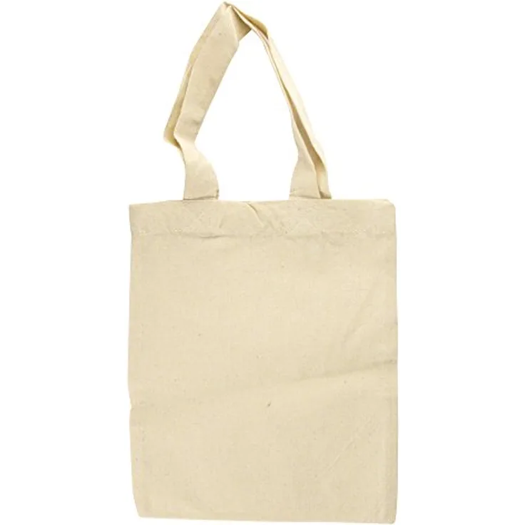 Rayher 38812505 Baumwoll-Tasche, unbedruckt, 25x21 cm, hochwertiger Beutel für kreative Gestaltungen