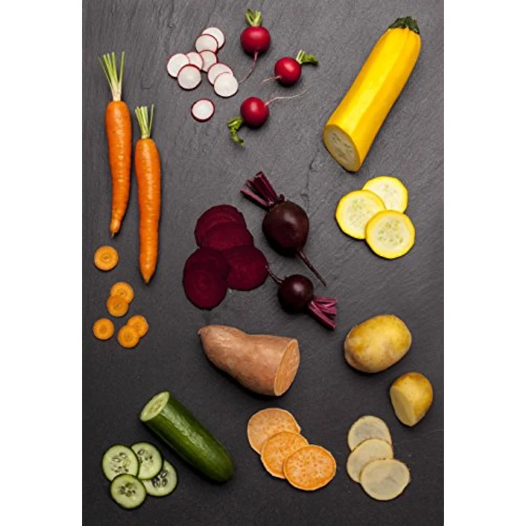 Microplane Profi Gemüsehobel Edelstahl Schwarz aus der Gourmet Serie für Kartoffel, Karotte, Gurke, Zucchini und Rote Beete – Bild 6