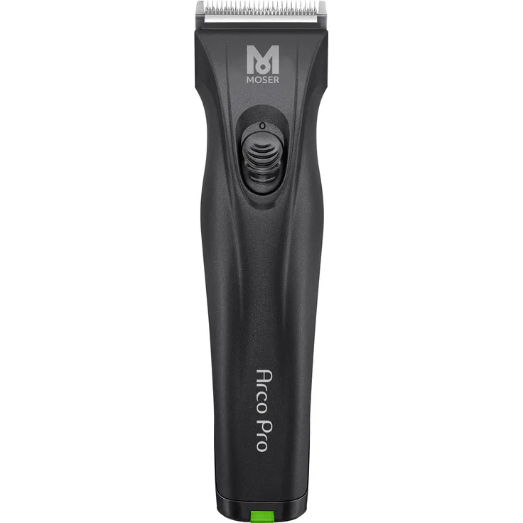Moser Bow Pro 1854 Tierhaarschneidemaschine 20W Silber - Leistungsstarker, flexibler Trimmer mit Wechselakku für mittelgrosse Hunde und Katzen