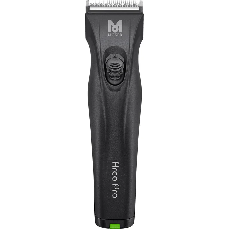 Moser Bow Pro 1854 Tierhaarschneidemaschine 20W Silber - Leistungsstarker, flexibler Trimmer mit Wechselakku für mittelgrosse Hunde und Katzen