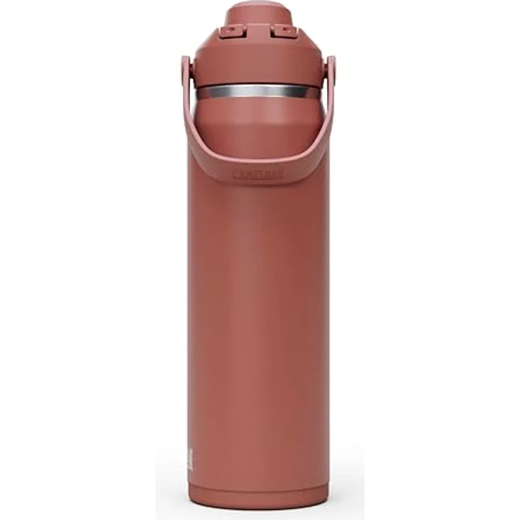 CamelBak Thrive Chug Wasserflasche, isolierter Edelstahl, 750 ml, auslaufsicher, schweißfest, Sierra Red – Bild 2
