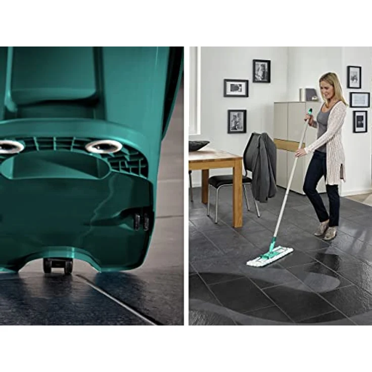 Leifheit Wischmopp Set Profi XL Mobile mit 2x Ersatzbezug micro duo - Bodenwischer mit 42 cm Wischbreite und 360°-Drehgelenk, inkl. Rollen - Leifheit – Bild 5