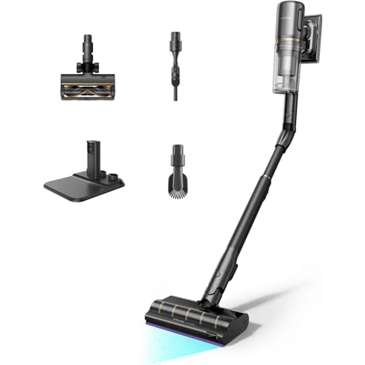 dreame V20 Pro-A Kabelloser Staubsauger, 210 AW Saugkraft, 90 Min. Laufzeit, 99,99% Filtration, entfernet Tierhaare, Kantenreinigung 0 mm, TangleCut-Duo-Schaber – Bild 1