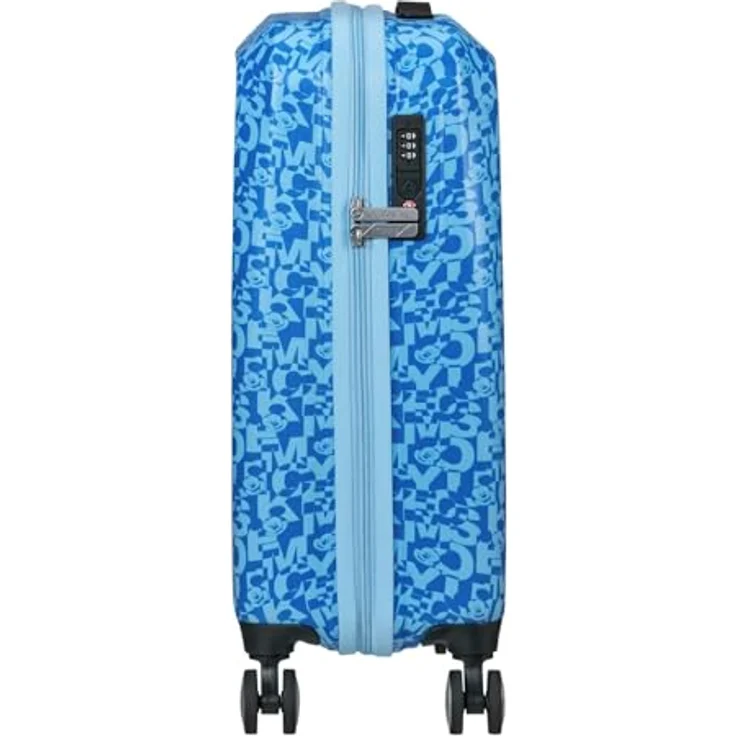 American Tourister Funlight Disney - Spinner S, Handgepäck 55 cm, 36 L, Mickey Lenticular Blue, TSA-Schloss, langlebiges Design mit elastischen Kreuzbändern, recyceltes PET-Futter – Bild 4