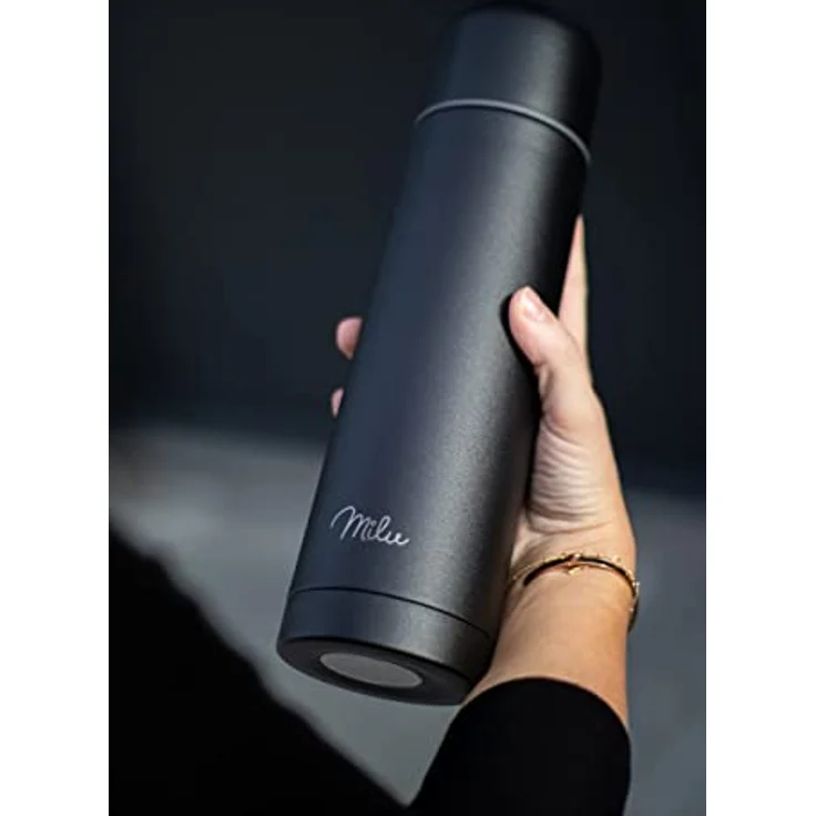 Milu Thermoskanne 1000ml + Silikon Reinigungsbürste Farbe: Schwarz – Bild 8