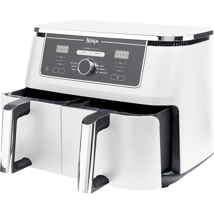 Ninja Foodi Max AF400EUWH weiß Heißluftfritteuse, 9,5 L, Dual Zone, 40–240 °C, spülmaschinengeeignet, antihaftbeschichtet – Bild 2