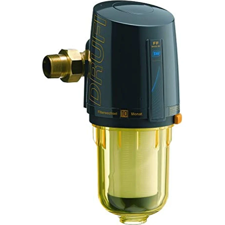 SYR Drufi + FF Wasserfilter Feinfilter Kartuschenfilter, Druckbereich 2-16 bar, Betriebstemperatur bis +30°C, Filtereinheit 90 µm und 125 µm