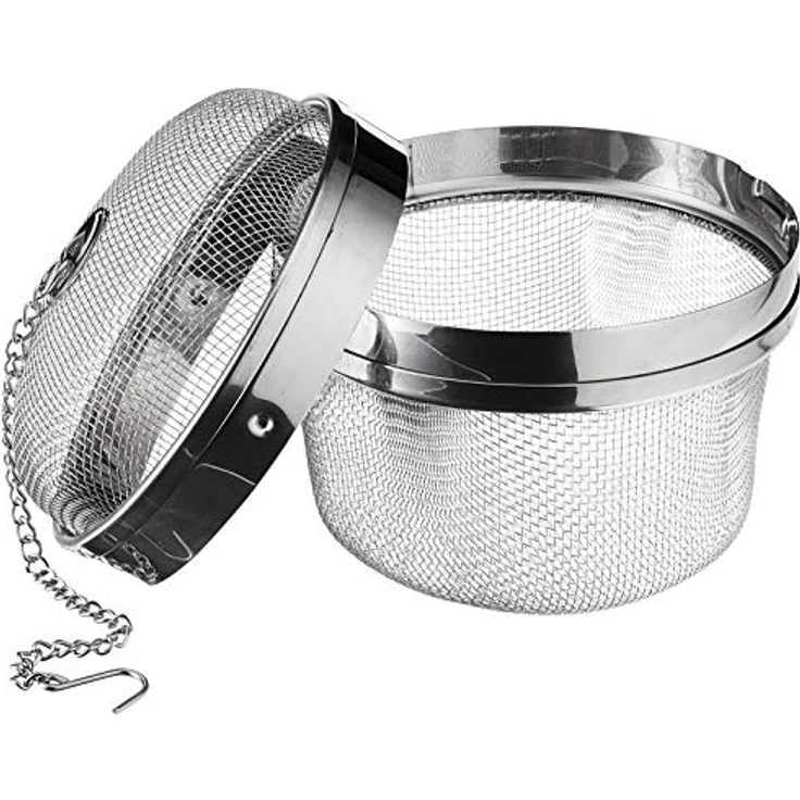 Küchenprofi Gewürzkugel Edelstahl, Teesieb / Gewürzsieb für losen Tee und Gewürze wie Pfeffer, Chili, Zimt und mehr, Gewürzsieb zum Mitkochen, Tee Ei, 10,5 cm – Bild 2