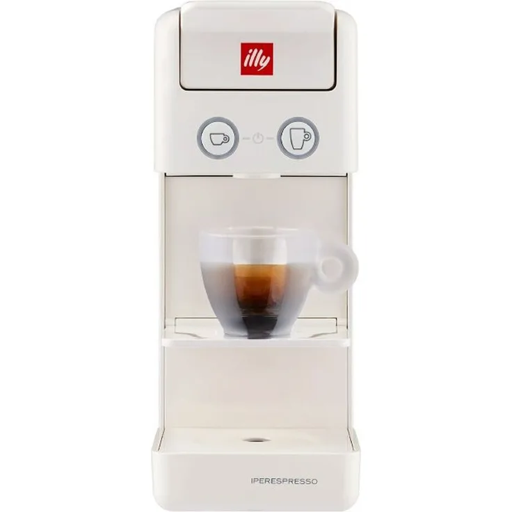 Illy Y3.3 Vollautomatische Kapsel-Kaffeemaschine, Weiss Hyperespresso