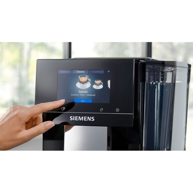 SIEMENS TP713D09 EQ700 classic Kaffeevollautomat Klavierlack Schwarz – Bild 4
