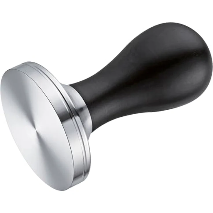 Cilio 550924 Tamper, Edelstahl, für 58 mm Siebträger, aus afrikanischem Schwarzholz, langlebig und stilvoll – Bild 4
