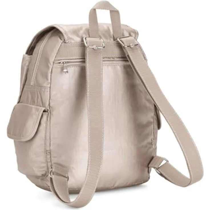 Kipling Basic Plus City Rucksack, 30 cm, roségold, 100% Polyamid, metallic glow – Bild 2