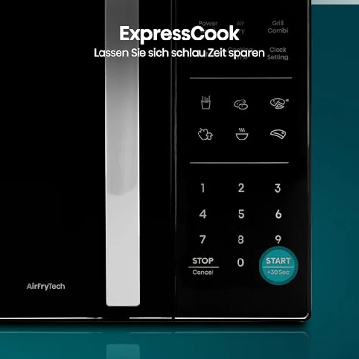 Hisense H23MOBS5HC, Mikrowelle mit Grill und Heißluft, 23 l, 900 W, Schwarz, Touch-Bedienung, 6 Automatikprogramme – Bild 13