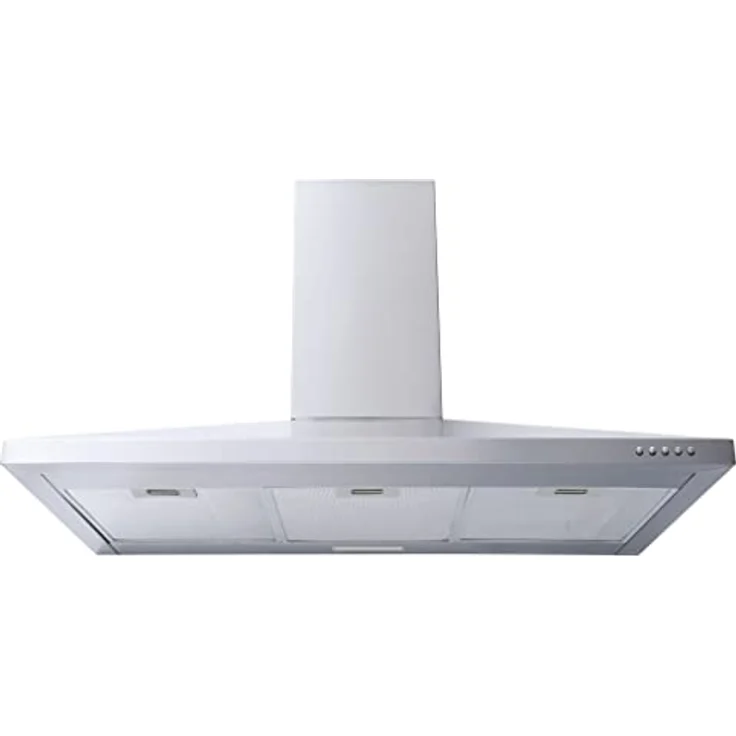 Candy Dunstabzugshaube CCE119/1X DE, 90 cm, 213W, 3 Leistungsstufen, Abluft & Umluft, Energieeffizienz B, Edelstahl mit LED-Beleuchtung – Bild 1