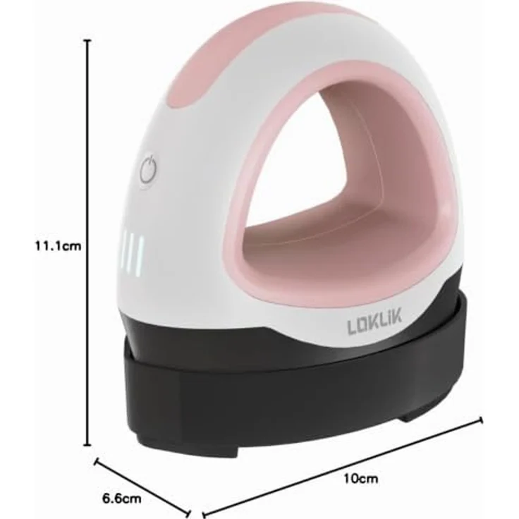 LOKLiK Mini Heat Press, kompaktes Bügeleisen mit keramisch beschichteter Heizplatte, Romance Pink, drei Wärmestufen bis 180 °C – Bild 4