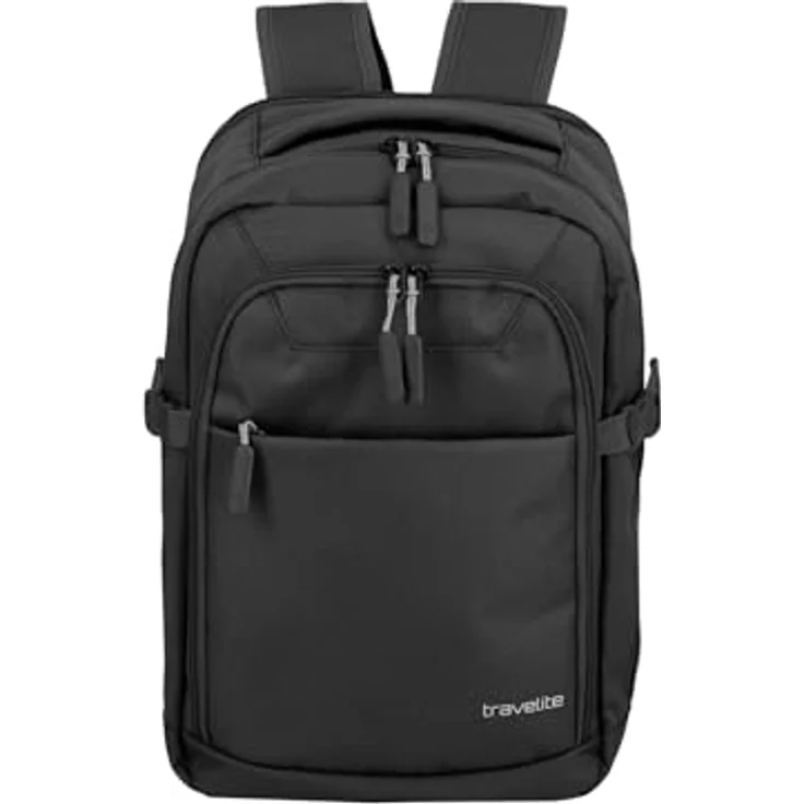 Travelite Kick Off Business-Rucksack, 40 cm mit Laptopfach, schwarz, 100% Polyester, 25 x 20 x 40 cm – Bild 2